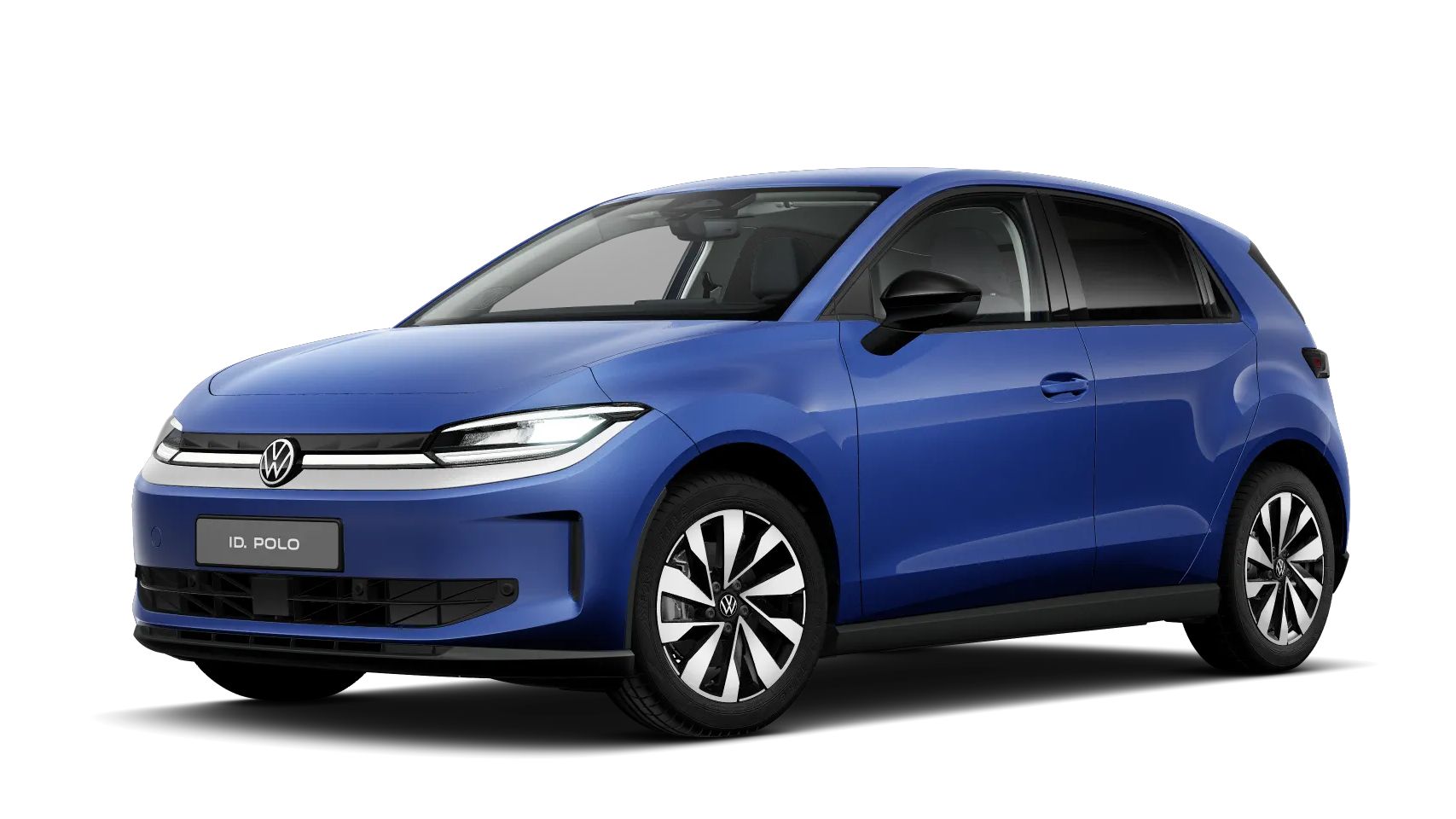 Bočný pohľad na VW ID. Polo Life v modrej Celestial