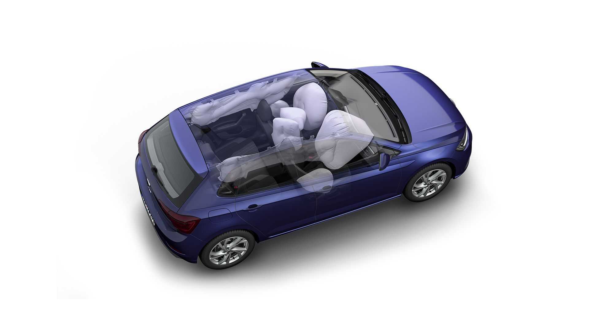 Abbildung zeigt Airbags im VW Polo