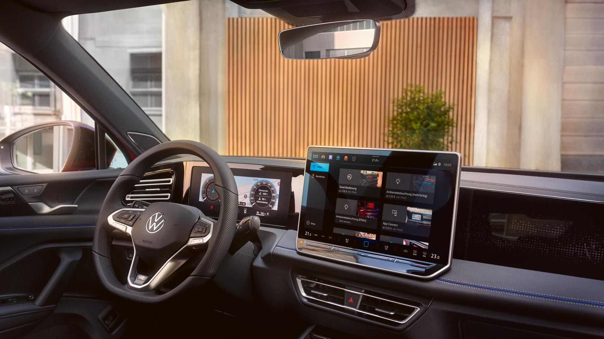 Interiér VW Tiguan.
