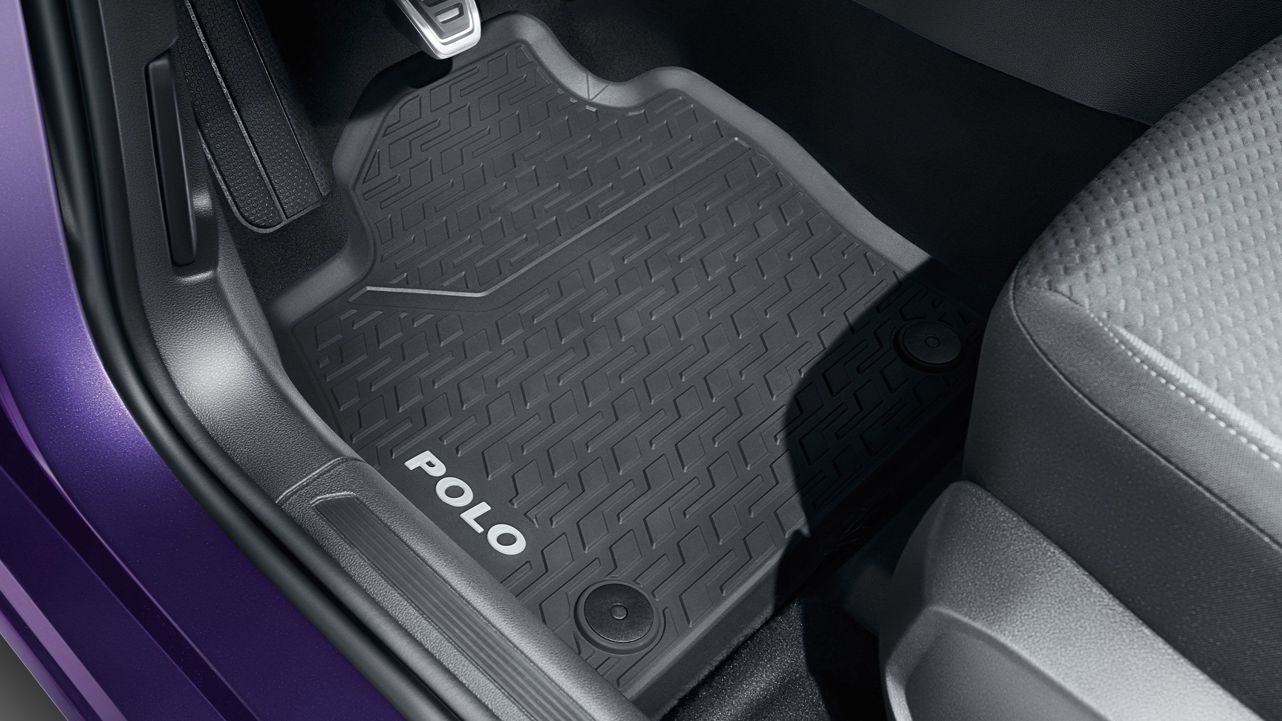 Celoročná podlahová rohož VW Accessories s nápisom „Polo“