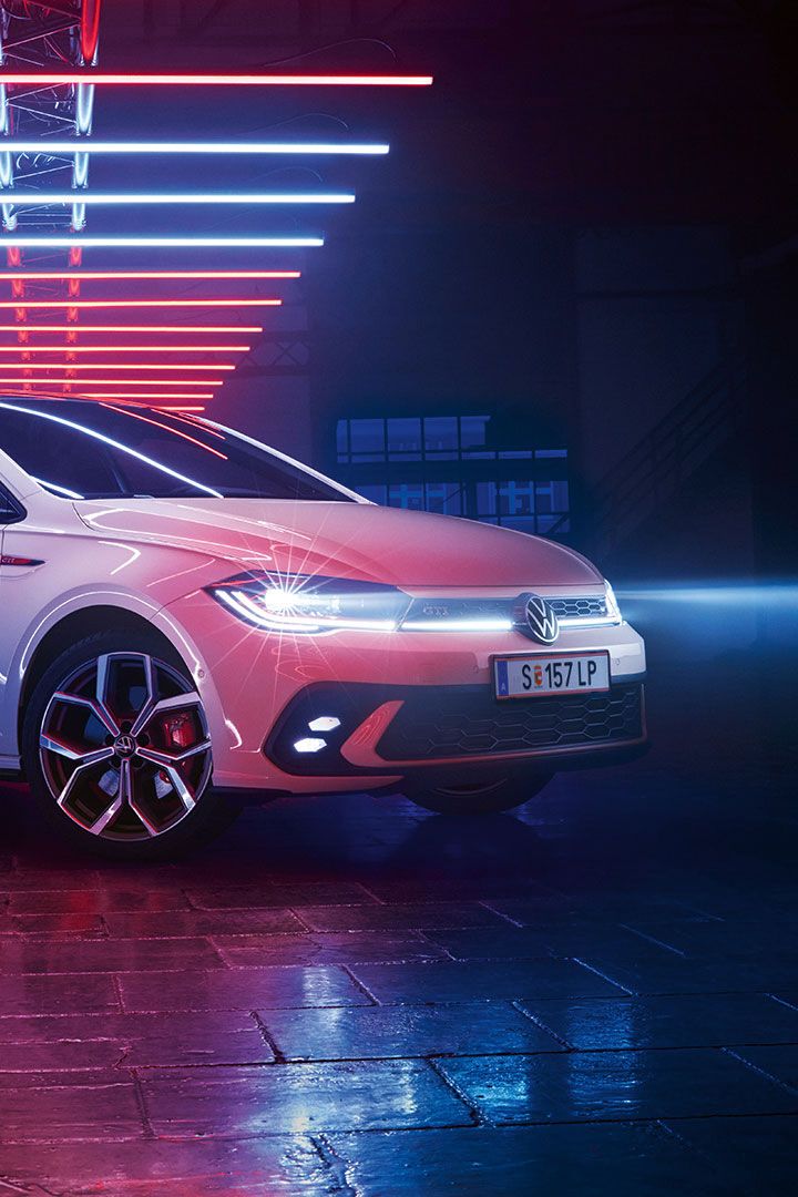 Schräge Frontansicht des VW Polo GTI