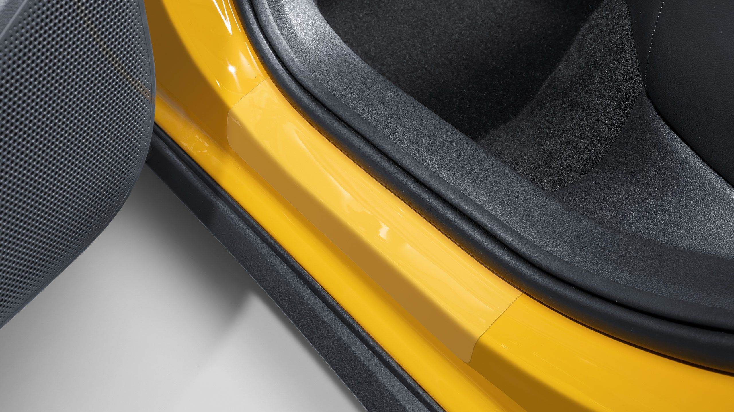 Priehľadná ochranná fólia na prah dverí VW pre zadný prah dverí