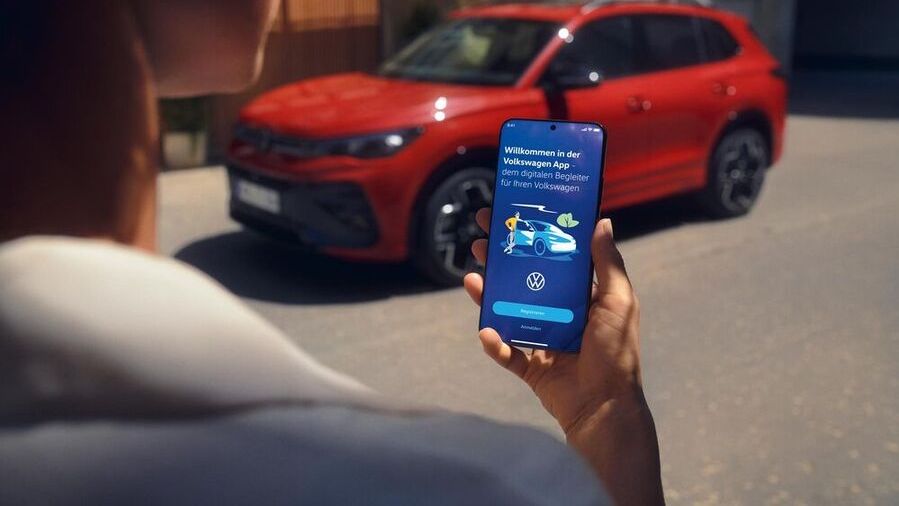 Pripojenie v modeli VW Tiguan.