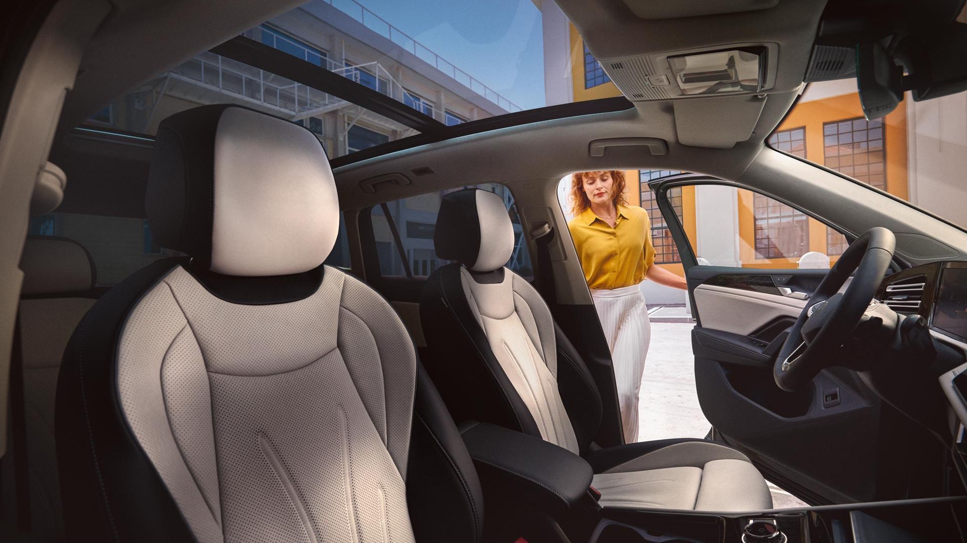 Interiér VW Tiguan.