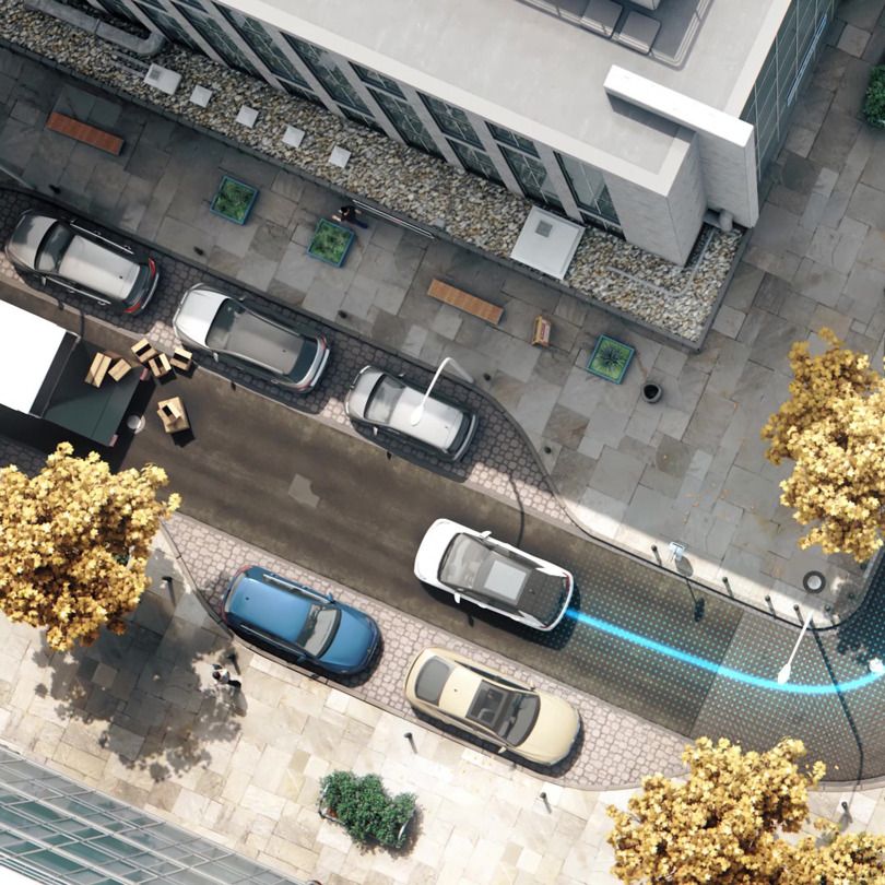 Na obrázku je znázornený asistenčný systém „Reverse Assist“.